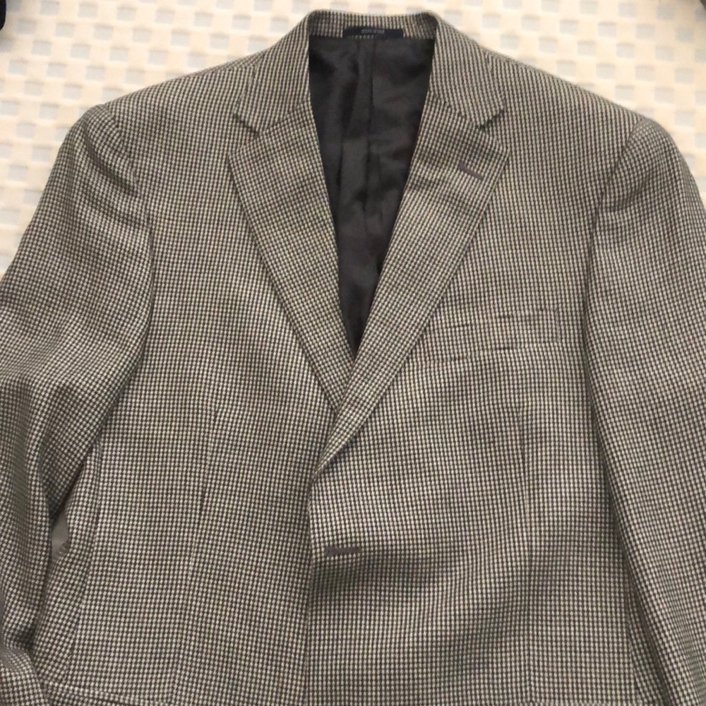 Hart Schaffner Marx black checkered suit